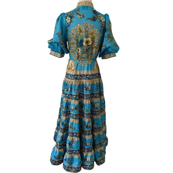 Alemais Cassie Tiered Midi Dress US 8 - Picture 6 of 11